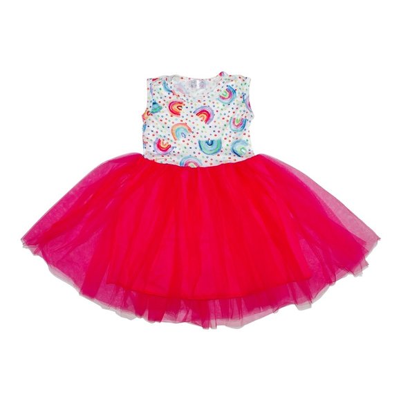 Mila & Rose Rainbow Dot Tank Tutu Dress - Picture 1 of 1